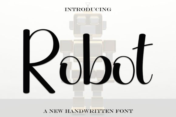 Adding Elegant Handwritten Character with Robot Font