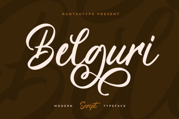 Belguri: An Elegant Script Font for Editorial Design