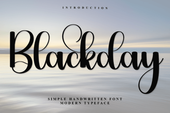 Blackday Font Review: A Modern Handwritten Typeface