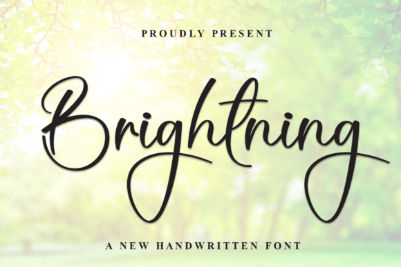 Brightning: The Handwritten Font That Makes Your Products Feel Special