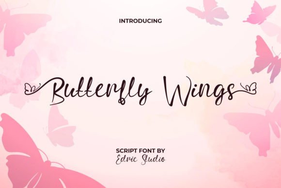 Butterfly Wings Font: An Elegant Script for Editorial Design