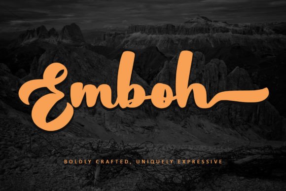 Emboh: A Crafters' Bold Handwritten Typeface