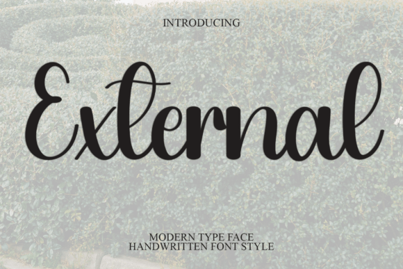 External: The Modern Handwritten Font for Marketing Impact
