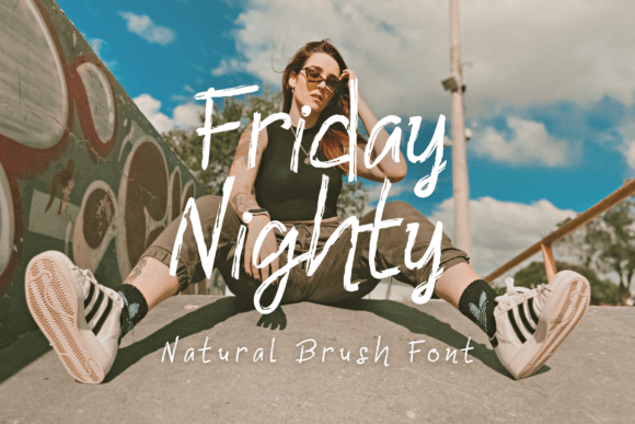 Friday Nighty: A Font That Makes Campaign Visuals Feel Human