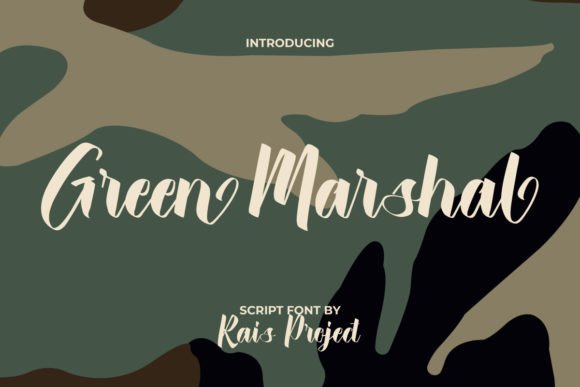 Green Marshal: A Bold Modern Font for Editorial Mood