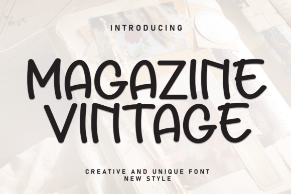 Magazine Vintage: A Handwritten Font with Elegant Appeal