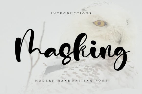 Masking: A Whimsical Handwritten Font for Crafters