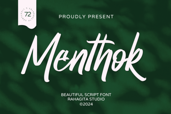 Menthok: A Script Font for Modern Digital Experiences