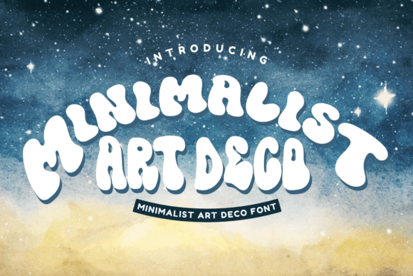 Minimalist Art Deco Font for Creative Product Design