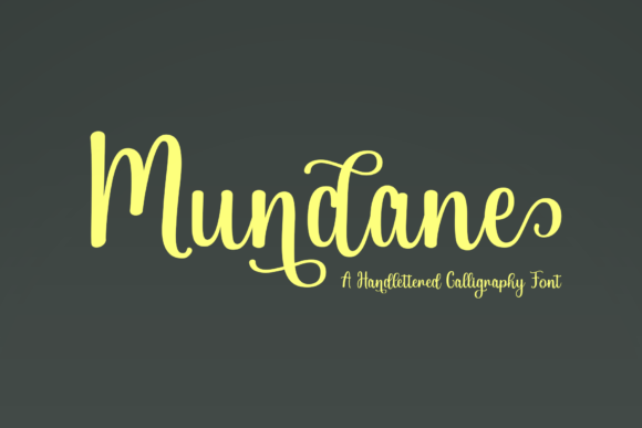 Mundane: A Delicate Script Font for Soft-Touch Branding