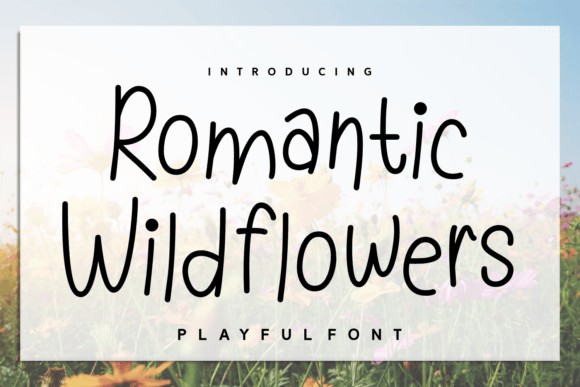 Romantic Wildflowers: A Playful Typeface for Editorial Design