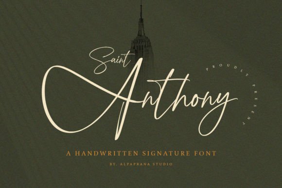 Saint Anthony: A Modern Handwritten Font for Digital Experiences