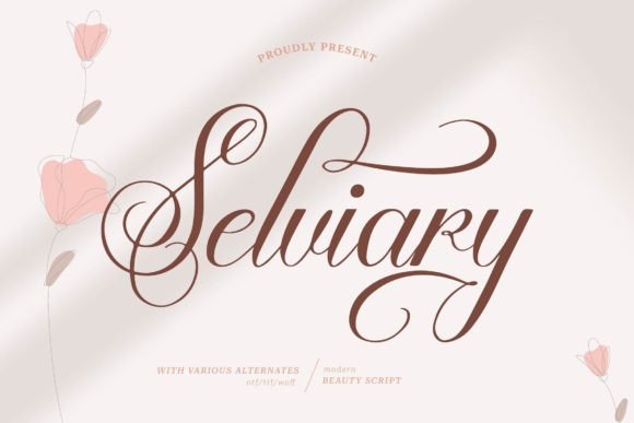 Selviary: A Handmade Script Font for Makers