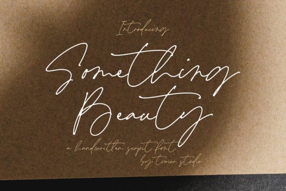 Something Beauty: A Script Font for Campaigns That Need Elegance