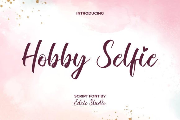 The Hobby Selfie Font: A Brush Calligraphy Typeface for Digital Brands